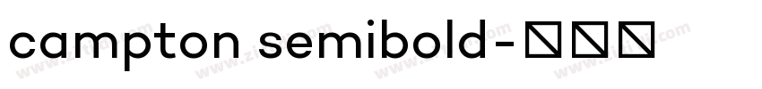 campton semibold字体转换